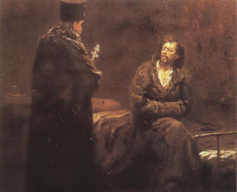 Ilya Repin Reject penance Sweden oil painting art